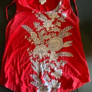 Womens red tank top
